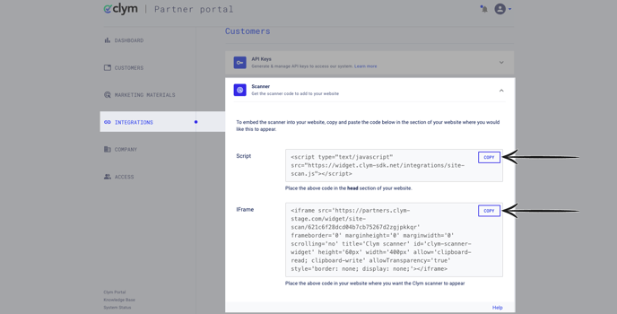 Scanner Embed Code2