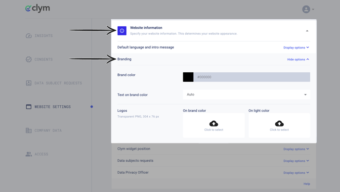 Website Settings Information 6